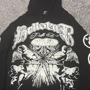 Black Graphic Hoodie